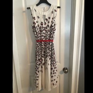 Size 6 Danny & Nicole cheetah print dress with ribbon belt